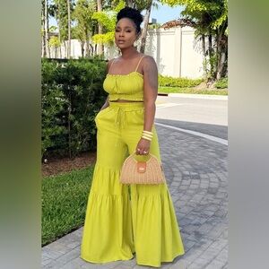 Lime Green Women's Jumpsuit